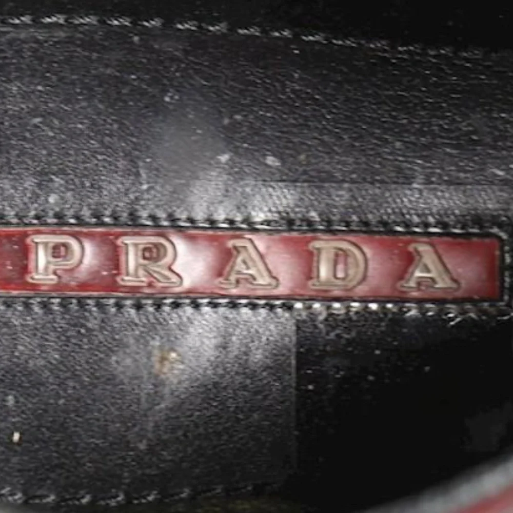 PRADA Men's Burgundy Loafers sz 8 w/ COA - Picture 10 of 11